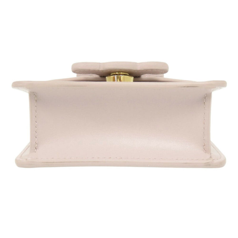 Like new Celine Triomphe Leather Pink Mini Chain Shoulder Bag Chain Shoulder