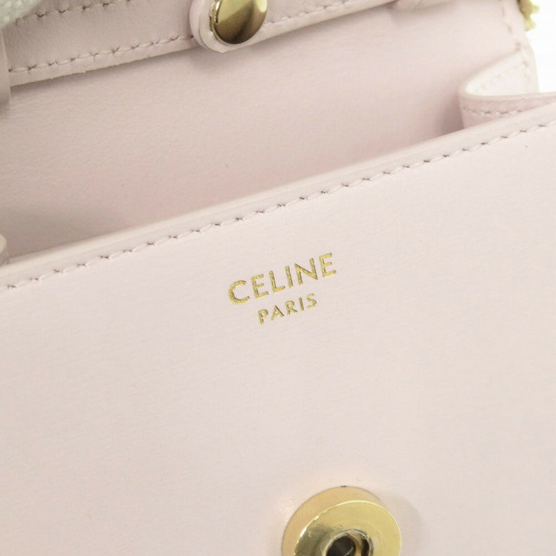 Like new Celine Triomphe Leather Pink Mini Chain Shoulder Bag Chain Shoulder