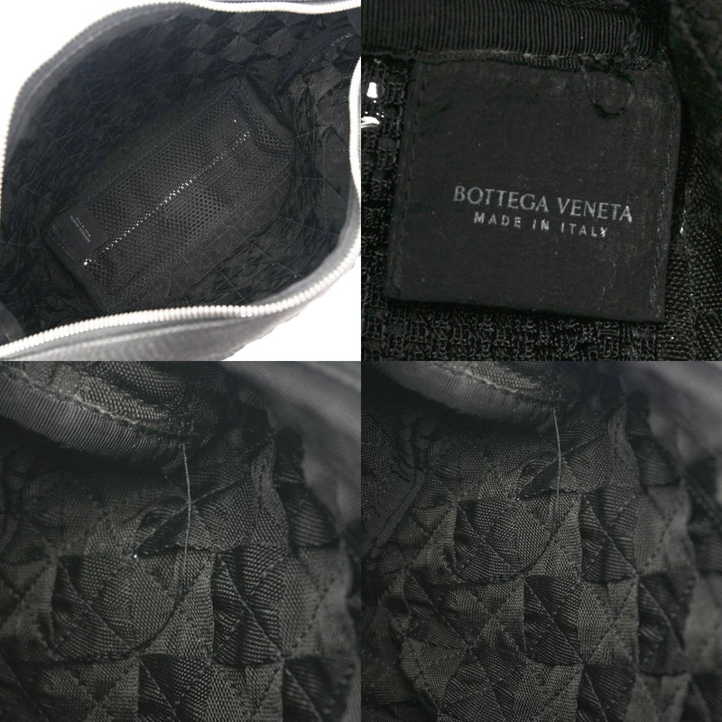 BOTTEGAVENETA Intrecciato Weping Black 657952 Women's Canvas Shoulder Bag A