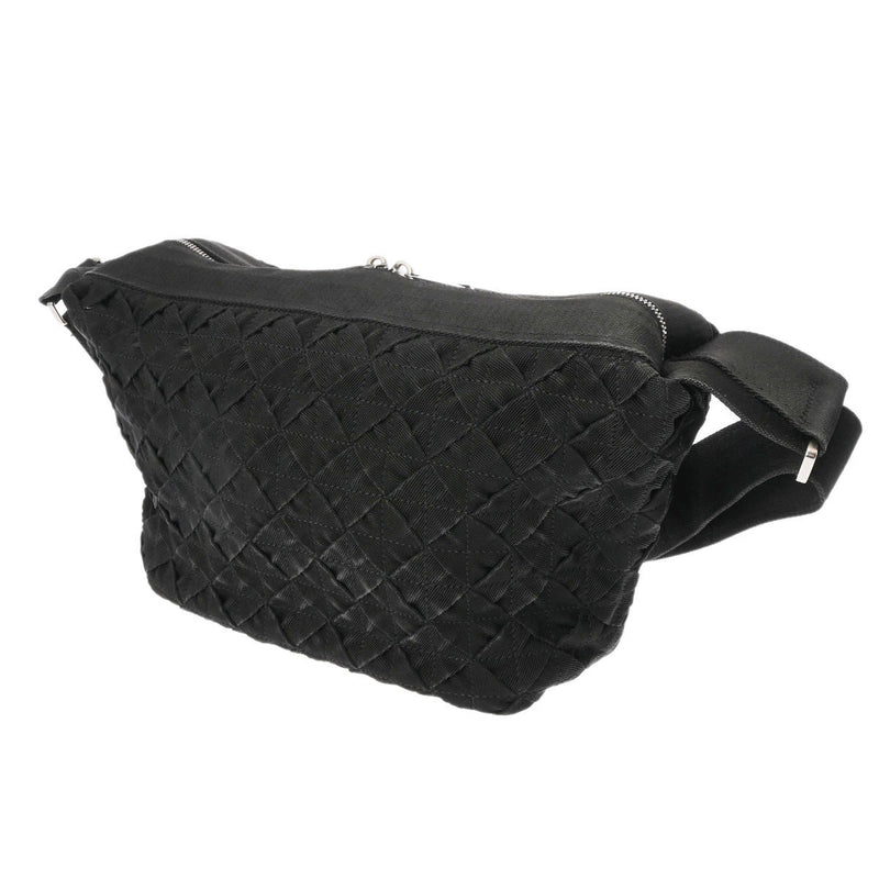 BOTTEGAVENETA Intrecciato Weping Black 657952 Women's Canvas Shoulder Bag A