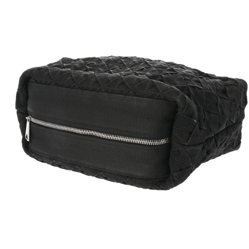 BOTTEGAVENETA Intrecciato Weping Black 657952 Women's Canvas Shoulder Bag A