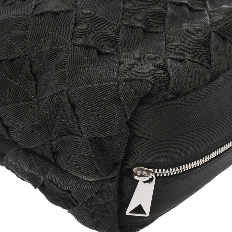 BOTTEGAVENETA Intrecciato Weping Black 657952 Women's Canvas Shoulder Bag A
