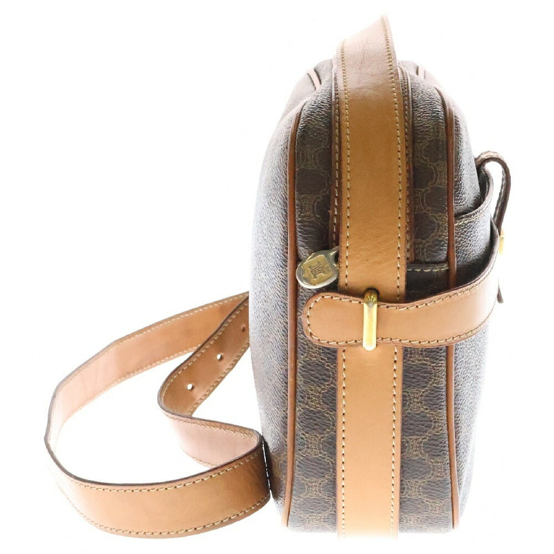 CELINE Macadam Shoulder Bag Brown PVC Leather Vintage [Used] [Condition B]