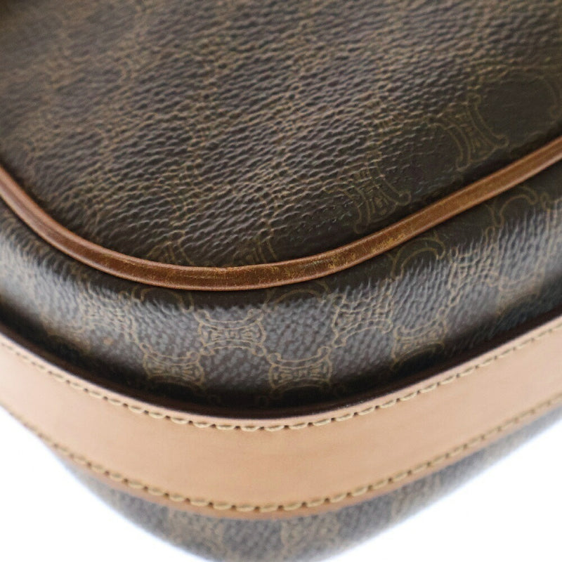 CELINE Macadam Shoulder Bag Brown PVC Leather Vintage [Used] [Condition B]