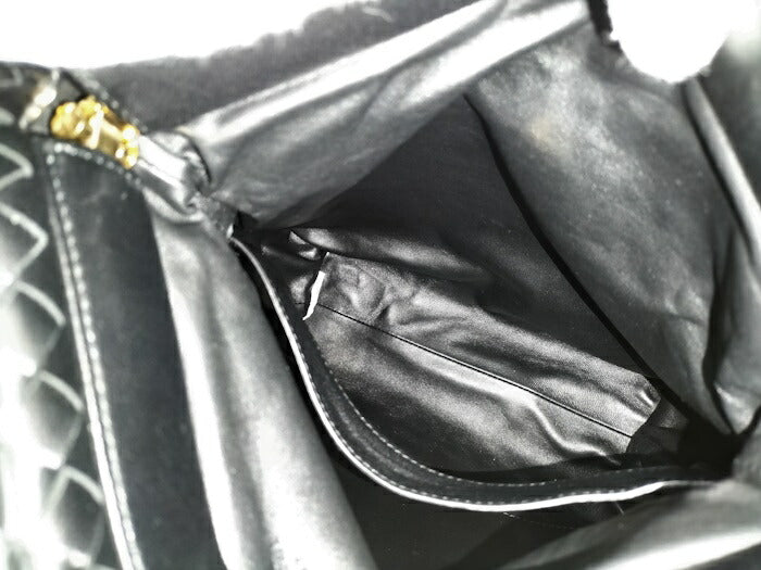 [Used] BOTTEGA VENETA Shoulder Bag Intrecciato Leather Black