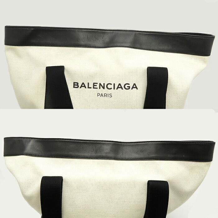 Balenciaga navy tote bag 374767 unisex logo canvas leather Ichikuya Marutaka