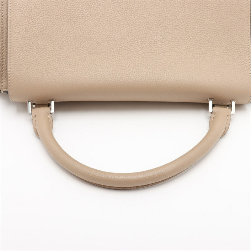 [Used] Celine Trapeze Leather x Suede 2WAY Handbag Beige