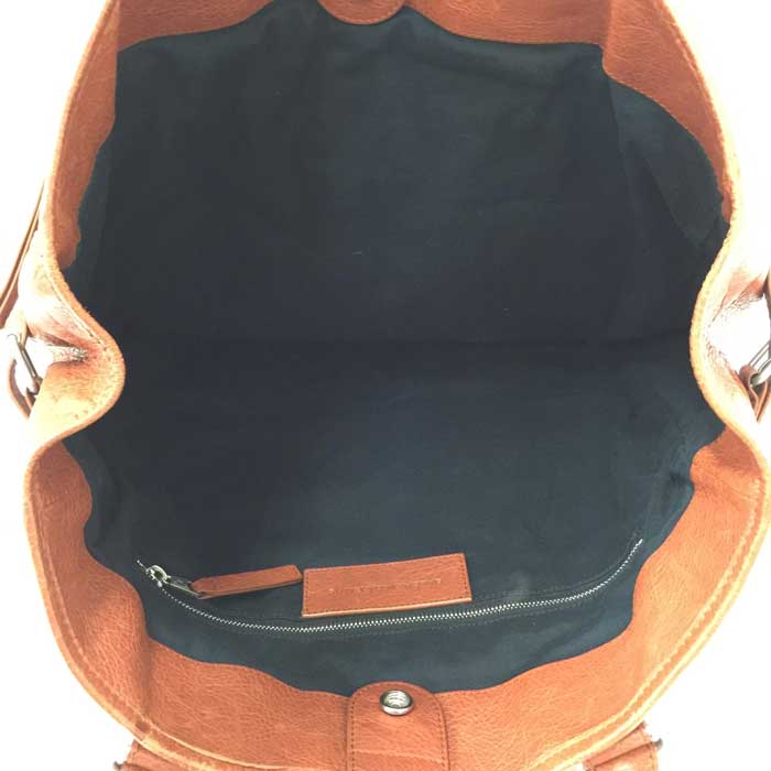 Balenciaga Classic Hexagon Tote Bag Brown Used