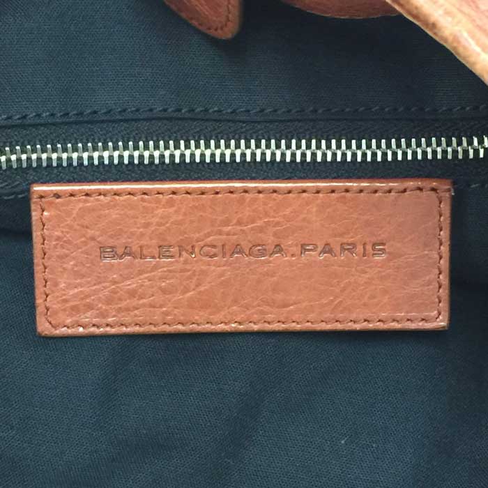 Balenciaga Classic Hexagon Tote Bag Brown Used