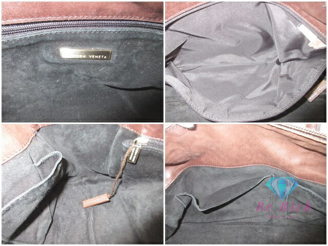 Bottega VENETA Intrecciato Mini Boston Bag Brown Leather Logo Handbag Bag