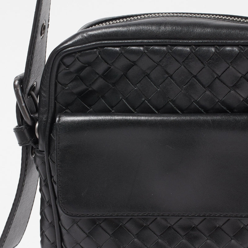[BOTTEGA VENETA] Intrecciato Calfskin Small Messenger Shoulder Bag [Peace of