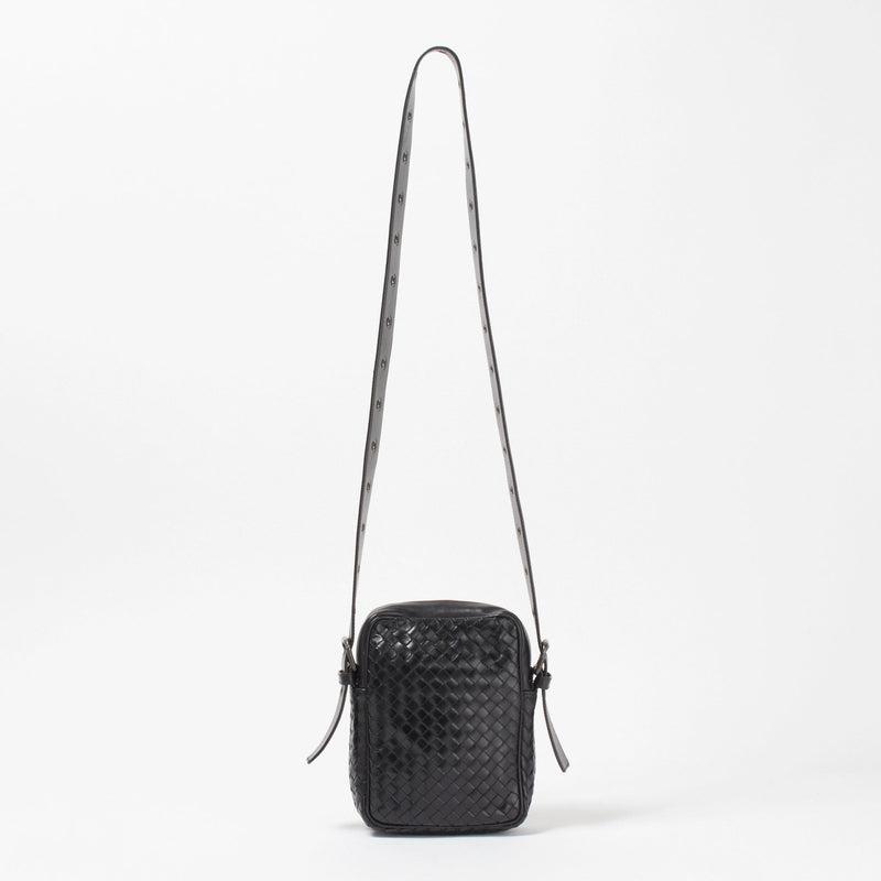 [BOTTEGA VENETA] Intrecciato Calfskin Small Messenger Shoulder Bag [Peace of