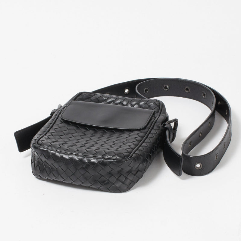 [BOTTEGA VENETA] Intrecciato Calfskin Small Messenger Shoulder Bag [Peace of