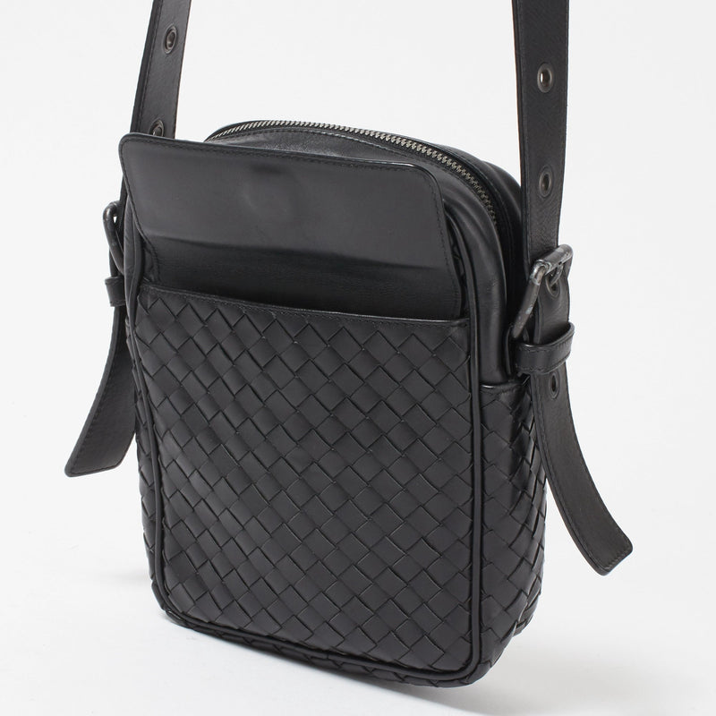[BOTTEGA VENETA] Intrecciato Calfskin Small Messenger Shoulder Bag [Peace of