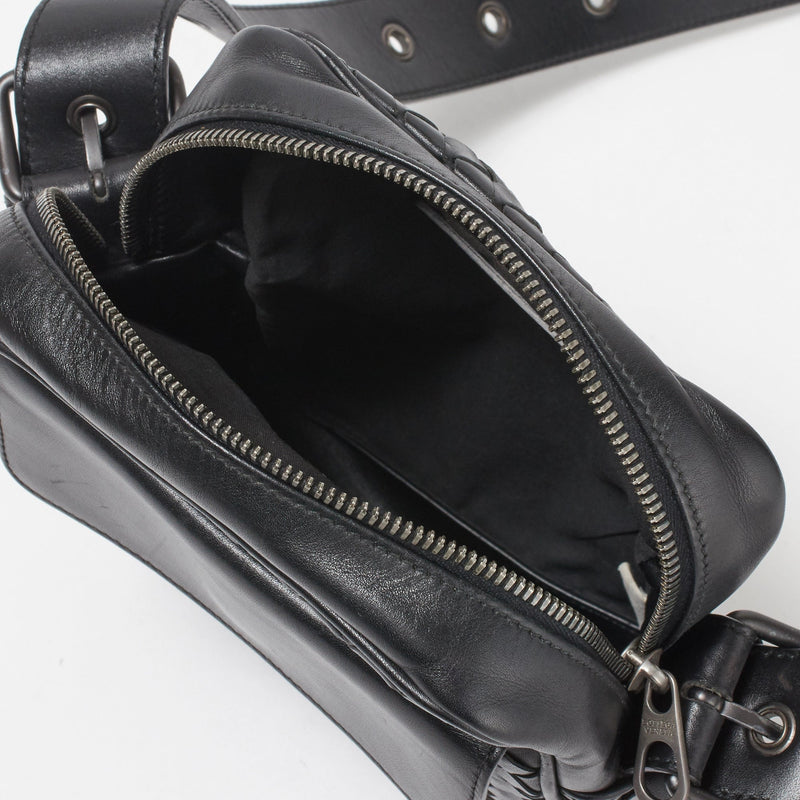 [BOTTEGA VENETA] Intrecciato Calfskin Small Messenger Shoulder Bag [Peace of