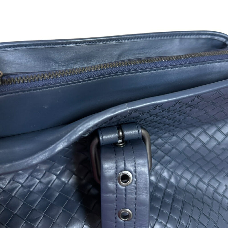 Bottega Veneta Intreccio Aurelio Tote Bag Bottega Veneta Leather Navy Unisex