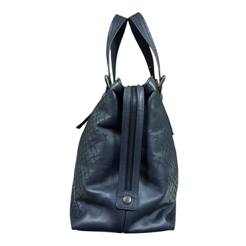 Bottega Veneta Intreccio Aurelio Tote Bag Bottega Veneta Leather Navy Unisex