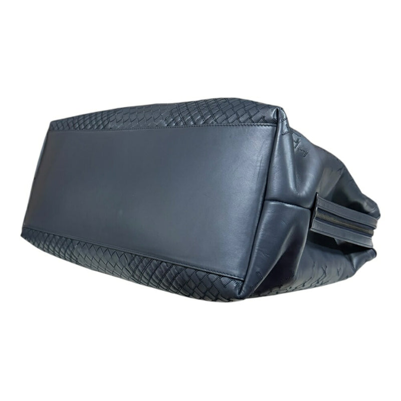 Bottega Veneta Intreccio Aurelio Tote Bag Bottega Veneta Leather Navy Unisex