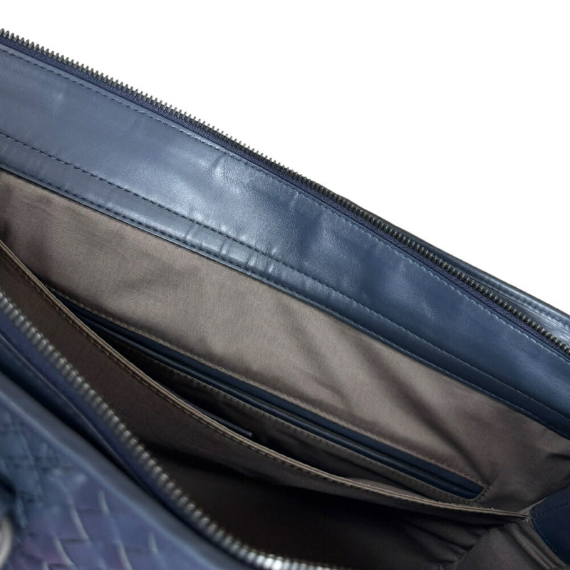 Bottega Veneta Intreccio Aurelio Tote Bag Bottega Veneta Leather Navy Unisex