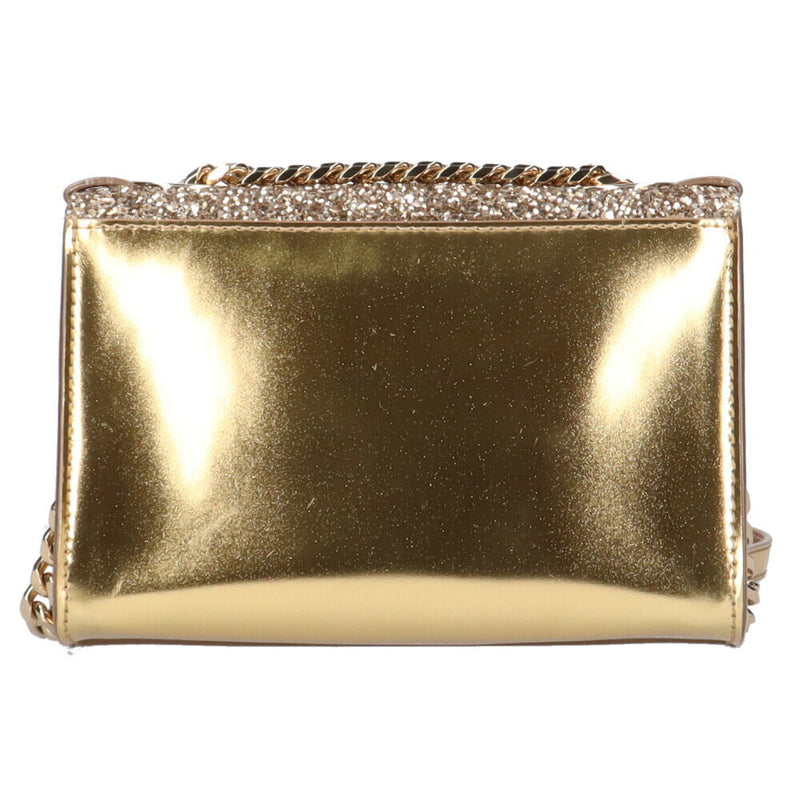Jimmy Choo Soft Mini Level Shoulder Bag Jimmy Choo Leather Gold Women's JIMMY