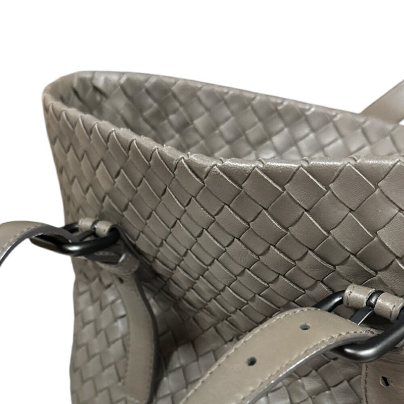 Bottega Veneta Intrecciato Tote Bag Bottega Veneta Leather 270917 Grey Unisex