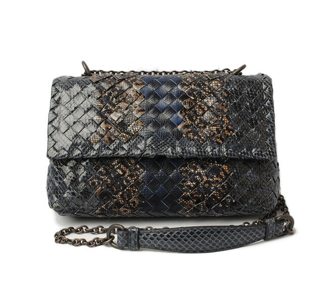 [Used] BOTTEGA VENETA Brand Bag Used Chain Bag Olympia Bag Snake Club Baby