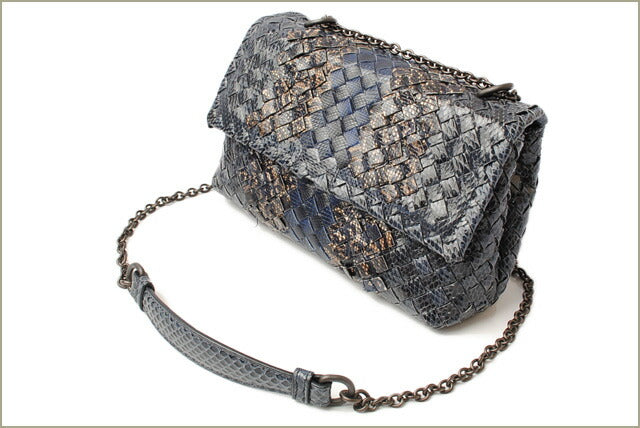 [Used] BOTTEGA VENETA Brand Bag Used Chain Bag Olympia Bag Snake Club Baby