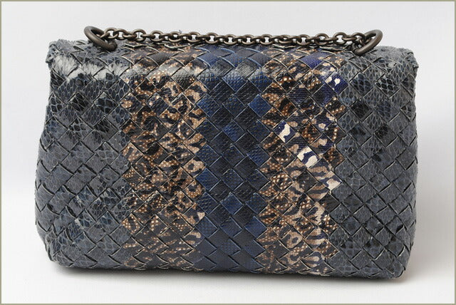 [Used] BOTTEGA VENETA Brand Bag Used Chain Bag Olympia Bag Snake Club Baby