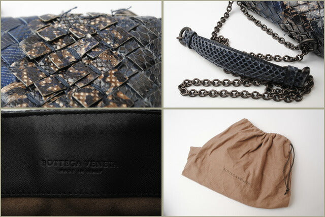 [Used] BOTTEGA VENETA Brand Bag Used Chain Bag Olympia Bag Snake Club Baby