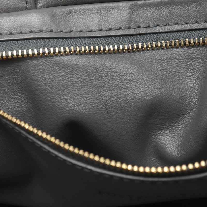 [Returns OK] Bottega Veneta Intrecciato Handbag Leather Grey Tote Bag Braided