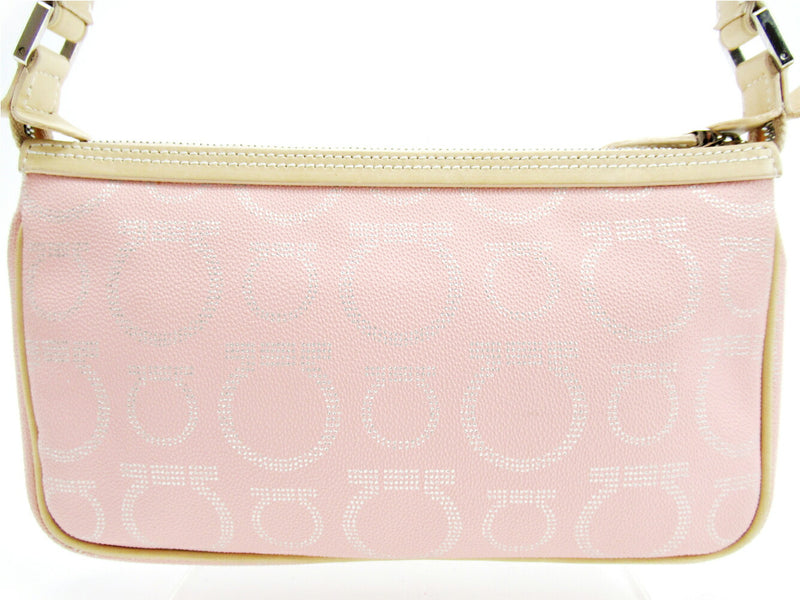 Salvatore Ferragamo Salvatore Ferragamo Handbag Gancini Pink Beige Men's