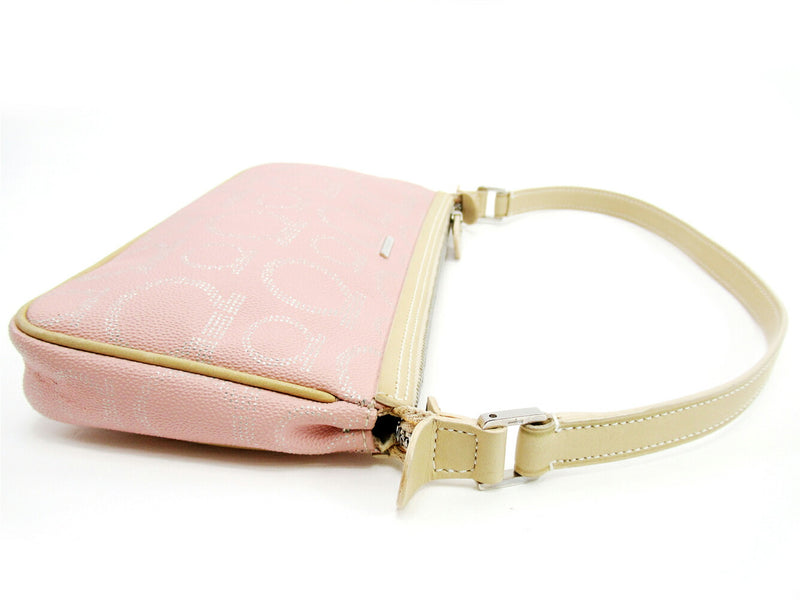 Salvatore Ferragamo Salvatore Ferragamo Handbag Gancini Pink Beige Men's