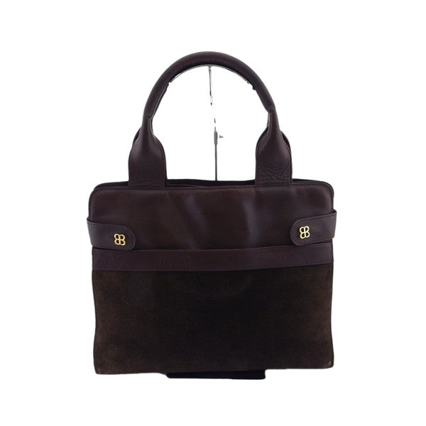 Balenciaga BALENCIAGA Tote Bag BB Mark Brown Women's Used