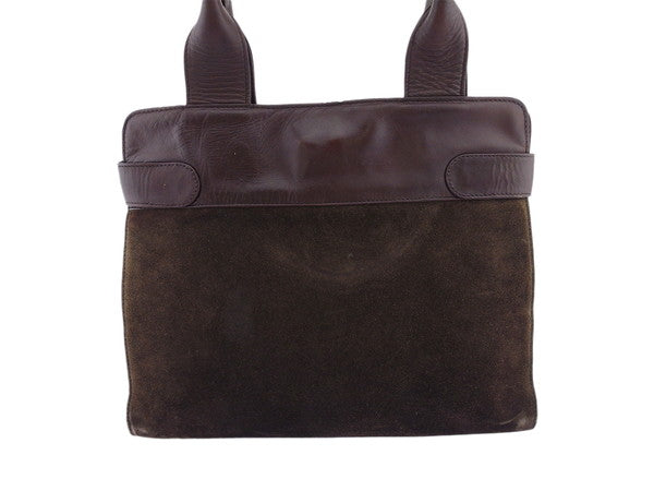 Balenciaga BALENCIAGA Tote Bag BB Mark Brown Women's Used