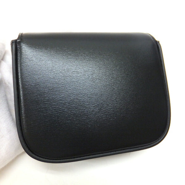 [★CELINE★] Celine's "Mini Claude Shoulder Bag" Black x Gold Hardware x Shiny