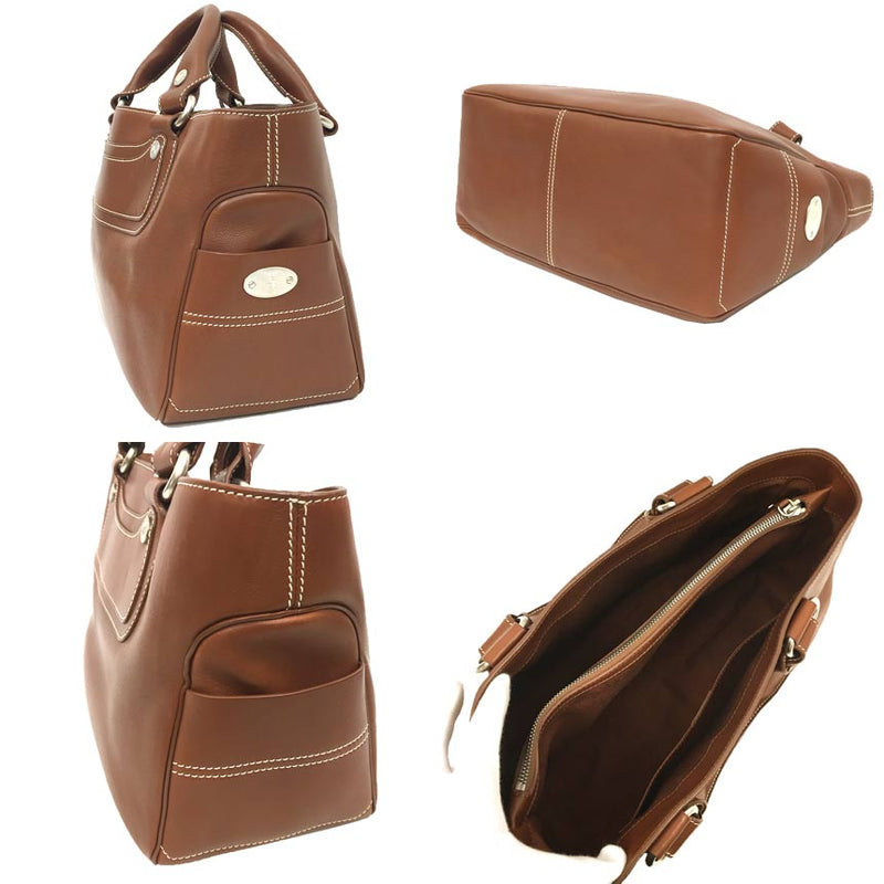 CELINE Boogie Bag Handbag Tote Bag Leather Brown [Used] Celine Bag Women's