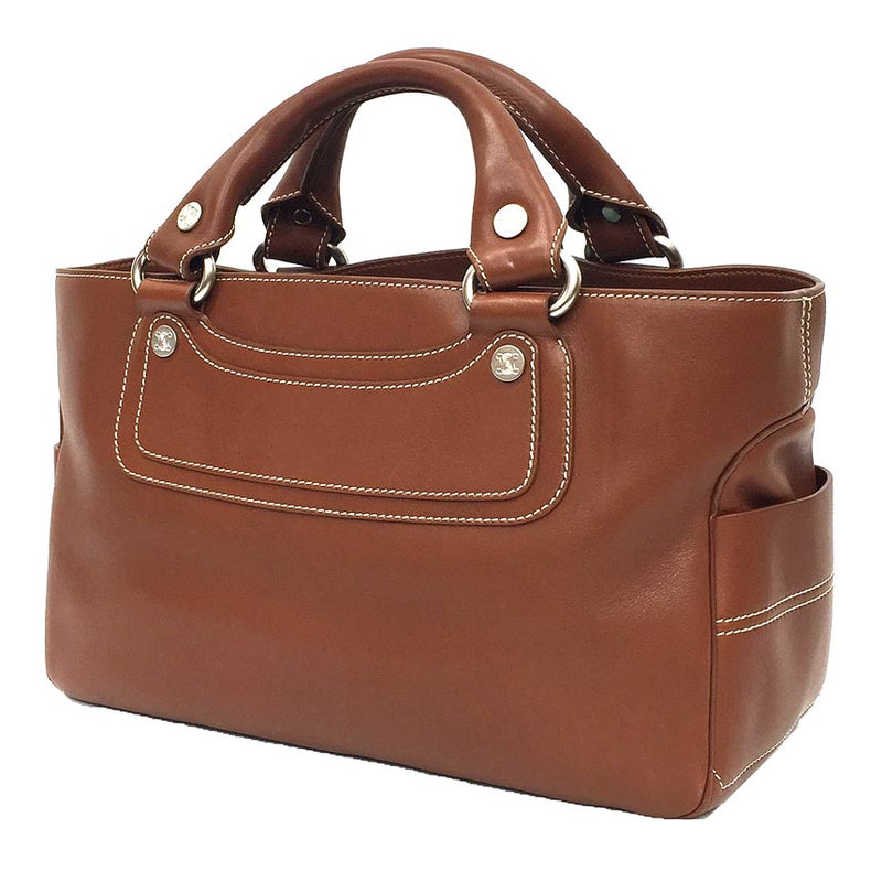CELINE Boogie Bag Handbag Tote Bag Leather Brown [Used] Celine Bag Women's