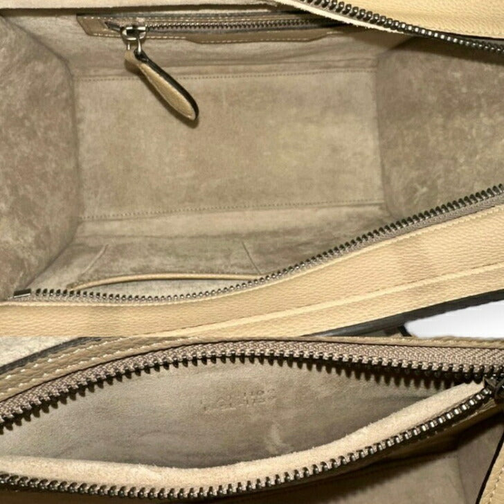 [Used] Celine Luggage Micro Dune Leather Silver Hardware Handbag 2019 CELINE