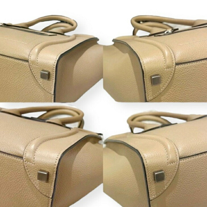 [Used] Celine Luggage Micro Dune Leather Silver Hardware Handbag 2019 CELINE