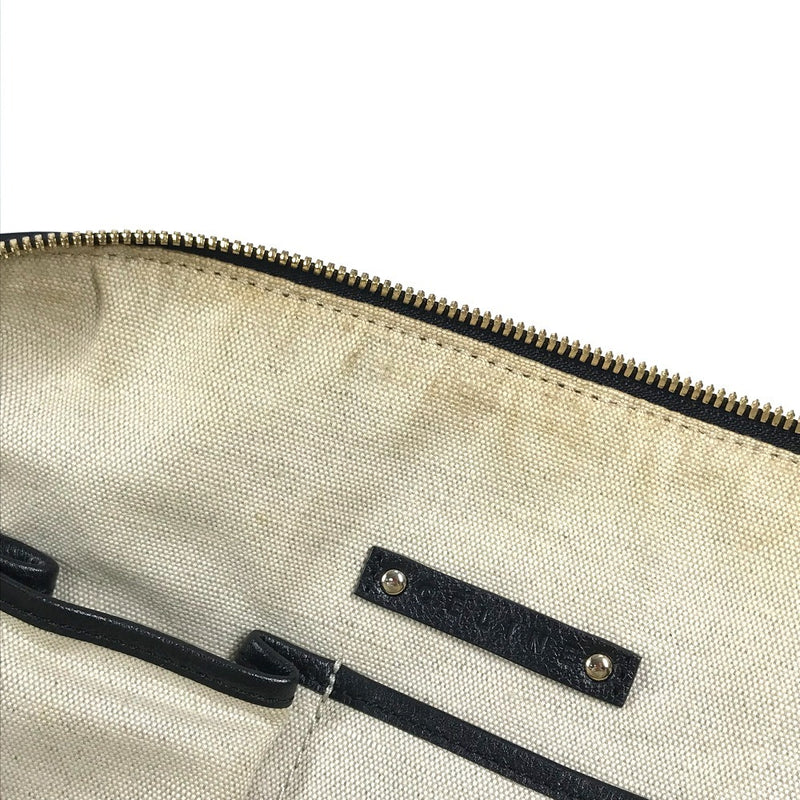 CELINE Salky Logo Mini Boston Bag Bag Handbag PVC/Leather Women Black [Used]