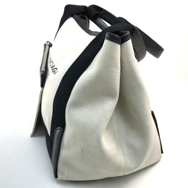 BALENCIAGA 339933 Hikaba S Bag Logo Tote Bag Handbag Canvas/Leather Women's