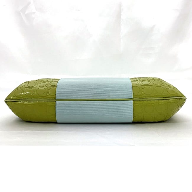 [Free Shipping] Salvatore Ferragamo 2-way bag ec-21453 Light blue Light green