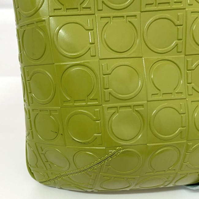[Free Shipping] Salvatore Ferragamo 2-way bag ec-21453 Light blue Light green