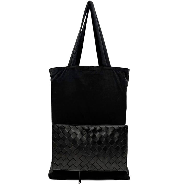 Bottega Veneta Tote Bag ec-21849 Black Intrecciato Good condition Eco bag Nylon
