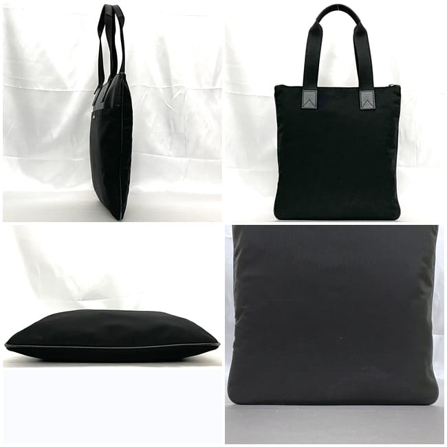 [Free Shipping] Salvatore Ferragamo Tote Bag ec-22723 Black Beautiful Canvas