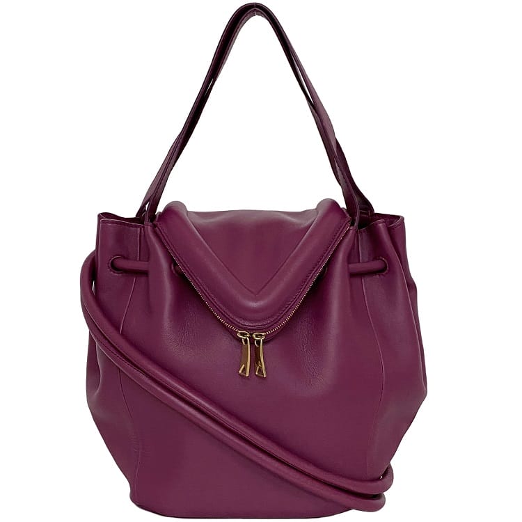 [Free Shipping] Bottega Veneta 2-way bag purple beak f-20163 beautiful item