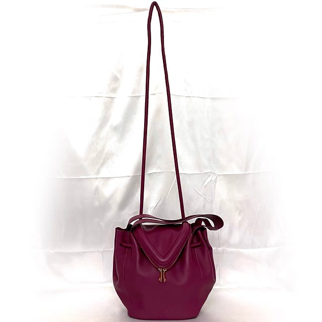 [Free Shipping] Bottega Veneta 2-way bag purple beak f-20163 beautiful item