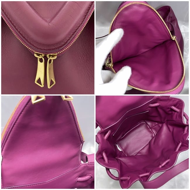 [Free Shipping] Bottega Veneta 2-way bag purple beak f-20163 beautiful item