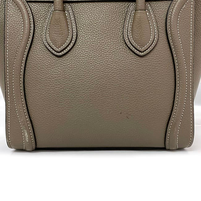 [Free Shipping] Celine Shoulder Bag Luggage Nano Shopper f-22196 Beige 189243