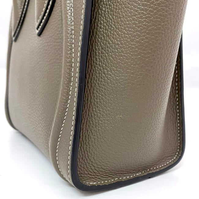[Free Shipping] Celine Shoulder Bag Luggage Nano Shopper f-22196 Beige 189243